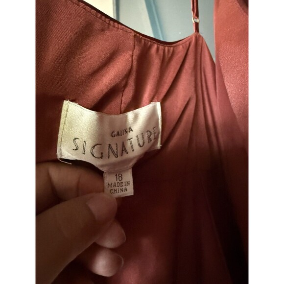 GALINA SIGNATURE Bridesmaid Dress Sz 18 Cinnamon STYLE# GS290017 David’s Bridal - Picture 5 of 8